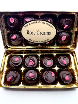 Gold Boxed Chocolate Rose Creams