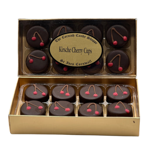 Gold Boxed Kirsch Cherry Cup Chocolates