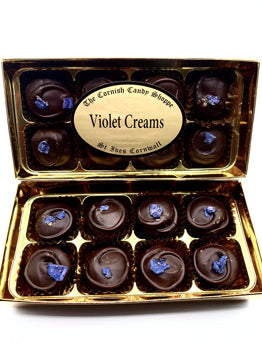 Gold Boxed Chocolate Violet Creams